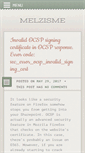 Mobile Screenshot of melzisme.com