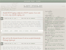 Tablet Screenshot of melzisme.com